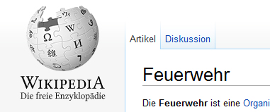 Wikipedia Feuerwehr